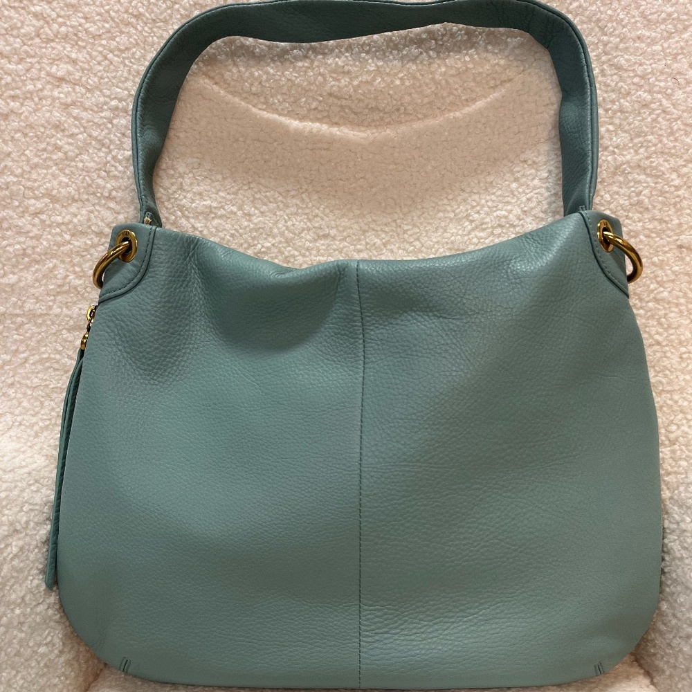 HOBO -‎ Fern Tote  Purse Leather Straps Pale Green NWT